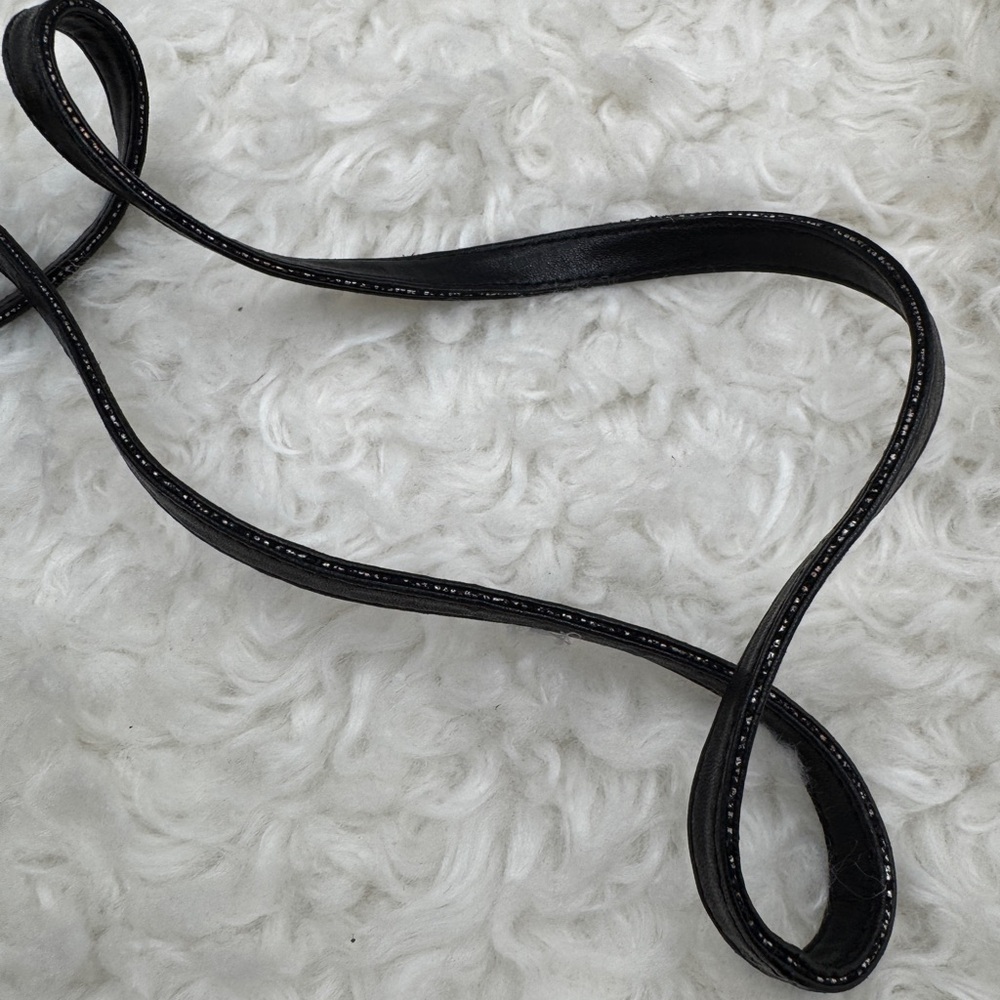 See by Chloe Black and Gold Textured Crossbody Bag - Picture 10 of 10